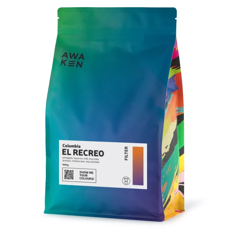 Szemes kolumbiai kávé filterre pörkölve 1 kilós kiszerelés